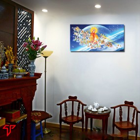 Tranh phật giáo treo phòng thờ